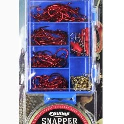 Assorted Tackle Packs Gillies Snapper Tackle Pack - 100 Piece Assorted Tackle Kit With 20lb Fishing Line