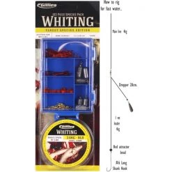 Assorted Tackle Packs Gillies Whiting Tackle Pack - 100 Piece Assorted Tackle Kit With 8lb Fishing Line -Gifts Sales 28SPWH 2