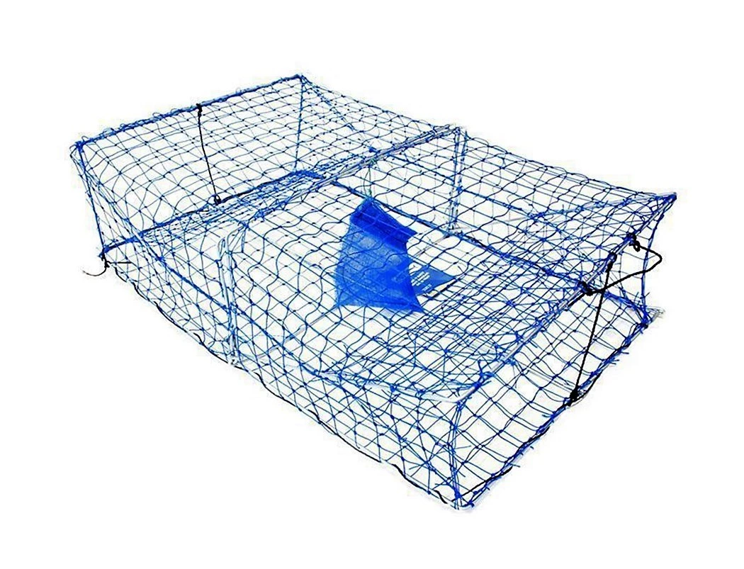 Crab Pots/Traps 10 X Wilson Heavy Duty Rectangular Crab Traps - Bulk 2 Entry Blue Mesh Crab Pots 3 Crab Pots/Traps 10 X Wilson Heavy Duty Rectangular Crab Traps - Bulk 2 Entry Blue Mesh Crab Pots