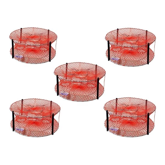 Crab Pots/Traps 5 X Wilson Heavy Duty Round Crab Traps - Bulk Pack Of 4 Entry Crab Pots - 24 Ply 3 Crab Pots/Traps 5 X Wilson Heavy Duty Round Crab Traps - Bulk Pack Of 4 Entry Crab Pots - 24 Ply - Image 2