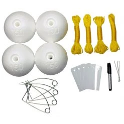 Bait Holders/Clips Wilson Crab Pot Accessories Kit - 4 Poly Floats,4 Clips,4 Id Tags,4 Ropes,1 Pen