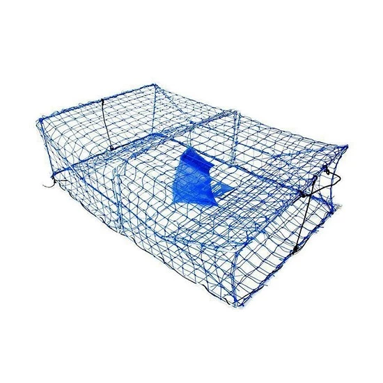 Wilson Heavy Duty Rectangular Crab Trap - 2 Entry - Blue Mesh Crab Pots 4 Wilson Heavy Duty Rectangular Crab Trap - 2 Entry - Blue Mesh Crab Pots - Image 2