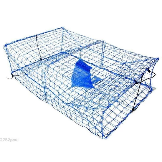 Wilson Heavy Duty Rectangular Crab Trap - 2 Entry - Blue Mesh Crab Pots 5 Wilson Heavy Duty Rectangular Crab Trap - 2 Entry - Blue Mesh Crab Pots - Image 3