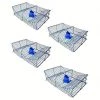 4 X Wilson Heavy Duty Rectangular Crab Traps - 2 Entry Crab Pots - Blue Mesh 2 4 X Wilson Heavy Duty Rectangular Crab Traps - 2 Entry Crab Pots - Blue Mesh -Gifts Sales 309ctmgx4