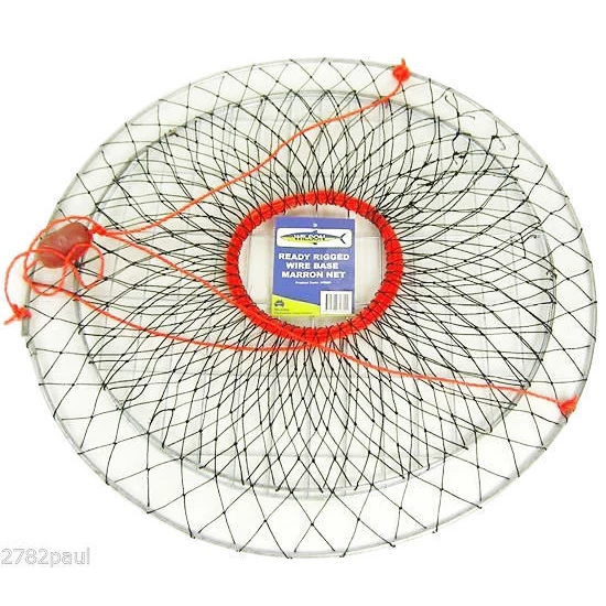 Wilson Ready Rigged Wire Bottom Marron Net- 2 Rings With Float And Rope 10 Wilson Ready Rigged Wire Bottom Marron Net- 2 Rings With Float And Rope - Image 8