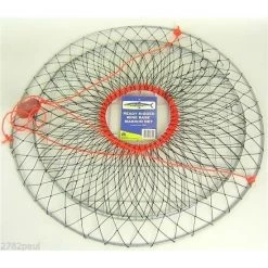 4 X New Wilson Ready Rigged Wire Bottom Marron Nets-2 Rings With Float And Rope 12 4 X New Wilson Ready Rigged Wire Bottom Marron Nets-2 Rings With Float And Rope -Gifts Sales 309mnx4 2