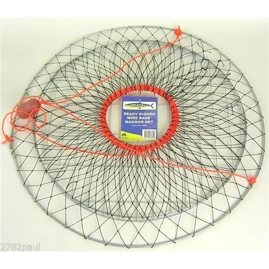 4 X New Wilson Ready Rigged Wire Bottom Marron Nets-2 Rings With Float And Rope 5 4 X New Wilson Ready Rigged Wire Bottom Marron Nets-2 Rings With Float And Rope - Image 3