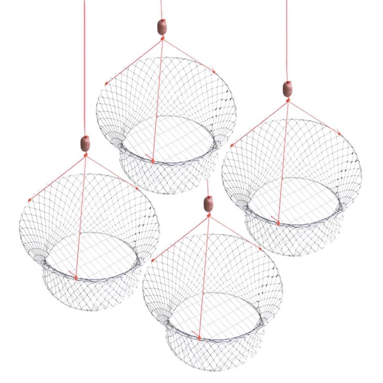 4 X New Wilson Ready Rigged Wire Bottom Marron Nets-2 Rings With Float And Rope 10 4 X New Wilson Ready Rigged Wire Bottom Marron Nets-2 Rings With Float And Rope - Image 8