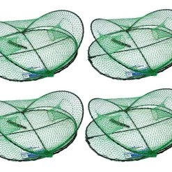 Gifts Sales 31 4 X Wilson Folding Opera House Traps-Four Pack-Green Yabbie Net-75mm Rings