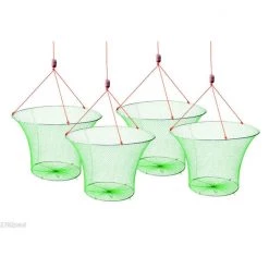4 X Wilson Double Ring Yabbie Nets With 3/4 Inch Mesh-Drop Net-Four Pack -Gifts Sales 309yn34x4 8
