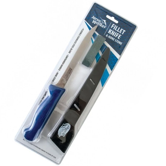 Knives Jarvis Walker 7 Inch Fillet Knife With Sheath And Hone Stone - Fishing Knife Kit 4 Knives Jarvis Walker 7 Inch Fillet Knife With Sheath And Hone Stone - Fishing Knife Kit - Image 2