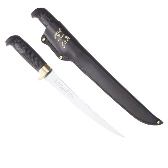 Knives 9 Inch Marttiini 846014T Martef Stainless Steel Fillet Knife With Leather Sheath 4 Knives 9 Inch Marttiini 846014T Martef Stainless Steel Fillet Knife With Leather Sheath - Image 2