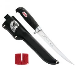 Gifts Sales 17 Knives 7 Inch Rapala Soft Grip Stainless Steel Fillet Knife With Sheath And Sharpener