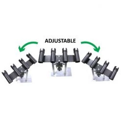 Bull Bar Rod Holders Wilson Hammertone Black Powder Coated Adjustable Removable Bull Bar Rod Holder -Gifts Sales Bbrc4rtb 3