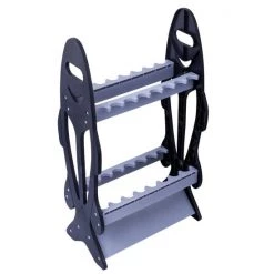 Home Rod Storage Jarvis Walker 16 Hole Plastic Fishing Rod Stand - Double Sided Rod Holder -Gifts Sales Jw Plastic Rod Holder 2