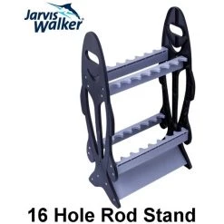 Home Rod Storage Jarvis Walker 16 Hole Plastic Fishing Rod Stand - Double Sided Rod Holder -Gifts Sales Jw Plastic Rod Holder 3