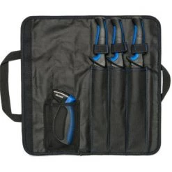 Mustad Fish Filleting Kit - 3 X Fishing Knives,Knife Sharpener In Roll Up Bag -Gifts Sales MT096 2