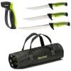 Mustad Pro Fish Filleting Kit -3 X Fishing Knives,Knife Sharpener In Roll Up Bag -Gifts Sales MT102
