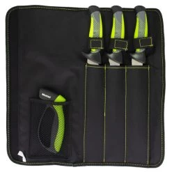 Mustad Pro Fish Filleting Kit -3 X Fishing Knives,Knife Sharpener In Roll Up Bag -Gifts Sales MT102 2