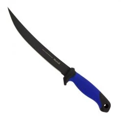 Knives 9 Inch Mustad Magnum Fillet Knife With Sheath - Stainless Black Teflon Coated