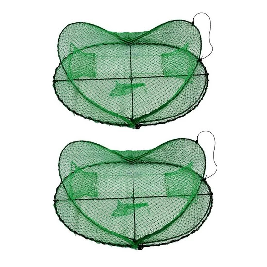 Yabbie Traps/Nets 2 X Seahorse Folding Opera House Traps With 75mm Rings-Green Yabby Net-Red Claw Trap 4 Yabbie Traps/Nets 2 X Seahorse Folding Opera House Traps With 75mm Rings-Green Yabby Net-Red Claw Trap - Image 2