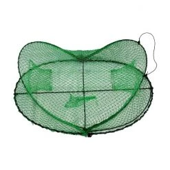 Yabbie Traps/Nets 2 X Seahorse Folding Opera House Traps With 90mm Rings - Green Yabby Net -Gifts Sales Nohr 90mmx2 2