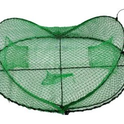 Yabbie Traps/Nets Seahorse Folding Opera House Trap With 75mm Rings-Green Yabbie Trap