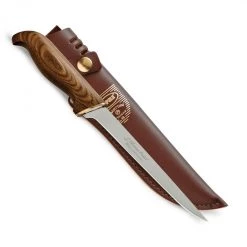 Knives 6 Inch Marttiini PRFBL6 Presentation Fillet Knife With Laminated Birch Handle