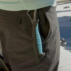 Toadfish Outfitters 7 Inch Stowaway Folding Fillet Knife With Carabiner -Gifts Sales TFFOLDFILETKNTEAL 4