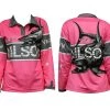 Fishing Shirts & Polos Team Wilson Pink Tournament Long Sleeve Fishing Shirt With Collar-Fishing Jersey