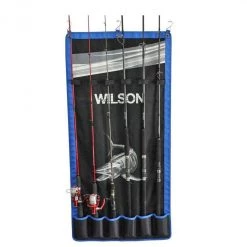 Home Rod Storage Wilson Fishing Rod Hanger-Wall Hanging Fishing Rod Holder-Holds 6 Rods Or Combos