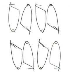 Jarvis Walker Jarvis Walker 8 X Quick Release Crab Pot Bait Clips Galvanised Steel